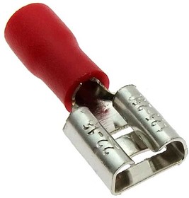 Фото 1/4 FDD1.25-250 red, Клемма ножевая изолированная F-типа (гнездо) FDD 1.25-250 мм, красная