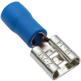 FDD2-250 blue, Клемма ножевая изолированная F-типа (гнездо) FDD 2-250 мм, синяя