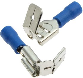 PBDD1.25-250 blue, Клемма ножевая изолированная M-F-типа (вилка-гнездо) под обжим PBDD 1.25-250 мм, синяя