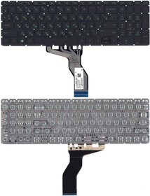 Клавиатура для ноутбука HP Pavilion Power 15-cb000 черная с зеленой подсветкой
