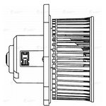 LFh1490, Вентилятор отопителя для а/м Nissan Patrol (Y61) (97-) (LFh 1490)