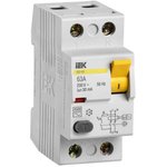 Выключатель дифференциального тока (УЗО) 2п 63А 30мА тип AC ВД1-63 IEK ...