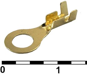DJ431-4A, Наконечник кольцевой неизолированный , 0,5…0,8 мм?, латунь H65Y