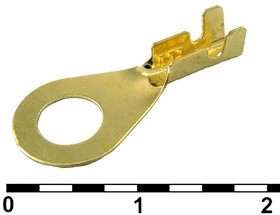 DJ431-5A.B.C.D, Наконечник кольцевой неизолированный , 1,0-1,5 мм?, латунь