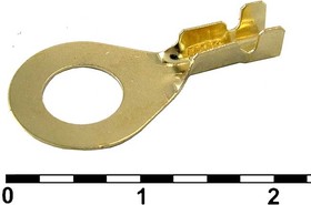 Фото 1/2 DJ431-6A.B.C.D, Наконечник кольцевой неизолированный , 1,0…1,5 мм?, латунь H65М