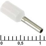 DN00506 white (1x6mm), Наконечник на кабель DN00506, белый, 1x6 мм, 0.5 мм2