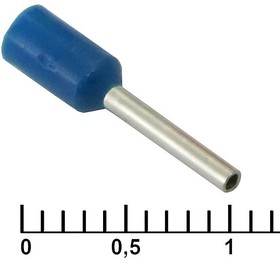 DN00508 blue (1x8mm), Наконечник на кабель DN00508, синий, 1x8 мм, 0.5 мм2