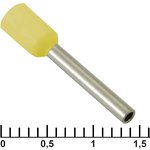 DN01012 yellow (1.4x12mm), Наконечник на кабель DN01012, жёлтая, 1.4x12 мм, 1.0 мм2