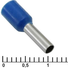 DN02508 blue (2.2x8mm), Наконечник на кабель DN02508, синий, 2.2x8 мм, 2.5 мм2