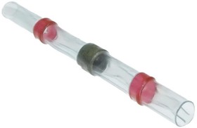 PL3873, Втулка соединительная для проводов с термоусадкой IP67, 22-18 AWG, 0,5…1,0 мм, полиолефин, с припоем