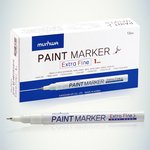 08-7205, Маркер-краска Extra Fine Paint Marker 1мм, нитрооснова, белый