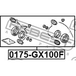 0175-GX100F, 0175GX100F_ремк-кт суппорта тормозного переднего!\ Toyota Rav4 00