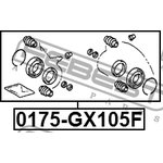 0175-GX105F, Ремкомплект суппорта тормозного переднего (на обе стороны)