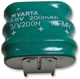 55620303059, 3.6V Button Rechargeable Battery, 210mAh