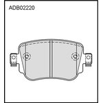 ADB02220, Колодки тормозные дисковые | зад |