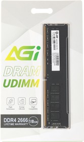Фото 1/4 Память DDR4 16Gb 2666MHz AGi AGI266616UD138 UD138 RTL PC4-21300 DIMM 288-pin 1.2В Ret