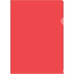 Папка-уголок Buro -E120BU/RED тисненый A4 пластик 0.12мм красный