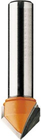 Фреза пазовая галтельная V-образная (16x12.7х52.8 мм; S 8 мм; 90°) по дереву 915.160.11