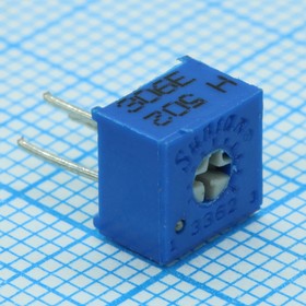 TSR-3362H-502R, (5K, 0.5W), Потенциометр однооборотный керметный 5кОм 0.5Вт PC PIN