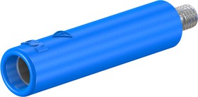 Фото 1/4 23.1031-23, Blue Female Banana Socket, 4 mm Connector, Screw Termination, 32A, 600V, Nickel Plating