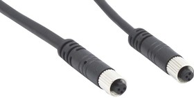 CCA-000-M02R234, Sensor Cables / Actuator Cables M5 3p Female/Female straight/straight 2m