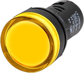 Фото 1/2 ALIL3L24, Сигнальный индикатор со встроенным диодом 24В, желтый