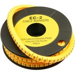 Маркер для кабеля д.7.4мм, цифра 9 EC-2-9