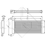 54326, NRF 54326_радиатор отопителя! 360x170x35\ MB Sprinter 906 06  ...