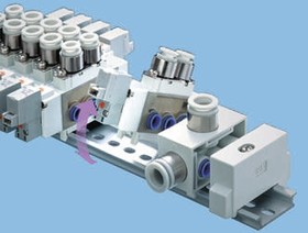 SS5Y5-60-10D-Q, SS5Y series 10 station Manifold Base
