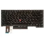 Клавиатура для ноутбука Lenovo ThinkPad T14s, T490s, T495s черная без рамки с ...
