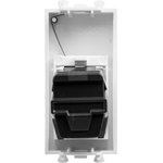 DKC USB 3.0 modular socket, type A-A, "Avanti", "White cloud", 1 module