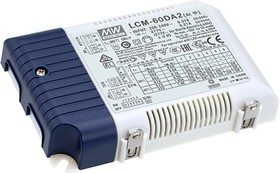Фото 1/2 LCM-60DA2, AC/DC LED, 2…90В,0.5...1.4А,60Вт, блок питания для светодиодного освещения