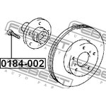 Шпилька ступицы (M12x1.5 мм ) TOYOTA/LEXUS FEBEST 0184-002