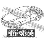 0186-MCV30FLH, Брызговик передний левый