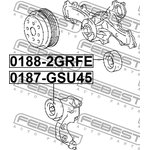 0187-GSU45, Ролик натяжной приводного ремня (комплект)