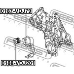 0187-VDJ79, Ролик натяжной приводного ремня