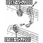 0188VDJ200, Ролик обводной TOYOTA LAND CRUISER URJ202,UZJ200,VDJ200 2007.09- [EU]