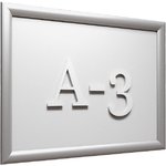 Рамка А3 Attache, алюм.клик-профиль 25 мм, настенная