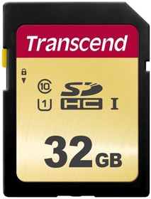 Фото 1/6 Карта памяти SD 32GB Transcend 500S SDHC UHS-I U1 [TS32GSDC500S]