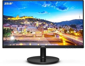 Фото 1/9 МОНИТОР 23.8" PHILIPS 242V8LA/00(01) Black (VA, 1920x1080, 75Hz, 4 ms, 178°/178°, 250 cd/m, 3000:1, +HDMI, +DP, +MM)