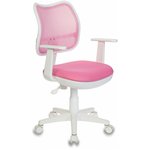 Кресло детское Бюрократ Ch-W797, на колесиках, сетка/ткань, розовый [ch-w797/pk/tw-13a]