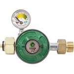 Регулятор давления газа DK-005 (выход резьба 1/2) с пред. клапаном, кнопкой и манометром 00-00002969