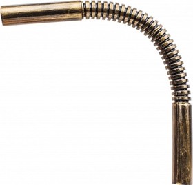 Соединительный угол плавный гофрированный для труб, пвх, цвет бронза BTU1-16-25-1