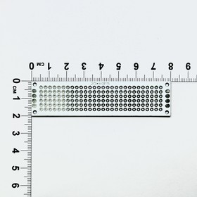 20x80mm-W Плата печатная макетная двусторонняя шаг 2.54 белая