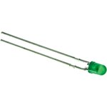 HLMP-1790-A0002, Standard LEDs - Through Hole Green Diffused 565nm 2.3mcd