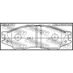 Колодки передние NISSAN ALMERA B10RS 2006.01-2012.11 0201-K11F