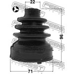 0215-F15T, Пыльник шрус внутренний комплект 71X96X22