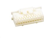 PADP-24V-1-S, PADP Female Connector Housing, 2mm Pitch, 24 Way, 2 Row