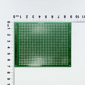 70x90mm-G Плата печатная макетная двусторонняя шаг 2.54 зеленая, СКБ ...