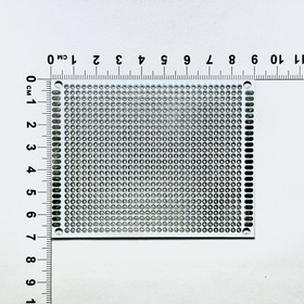 70x90mm-W Плата печатная макетная двусторонняя шаг 2.54 белая